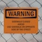 Signmission Sidewalk Closed Ahead Use Sidewalk On Opposite OSHA Warning Sign, Plastic, 10in W x 7in L, 2PK OS-2PACK-WS-P-710-L-12398 - alternate 3